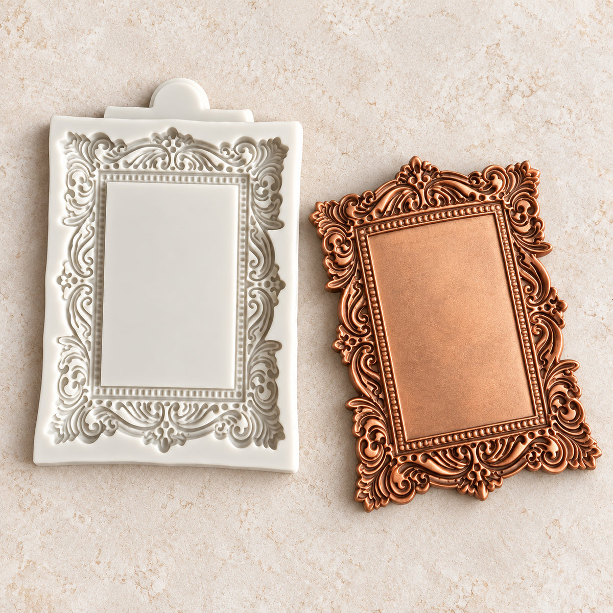 Vintage Photo Frame Silicone Mold