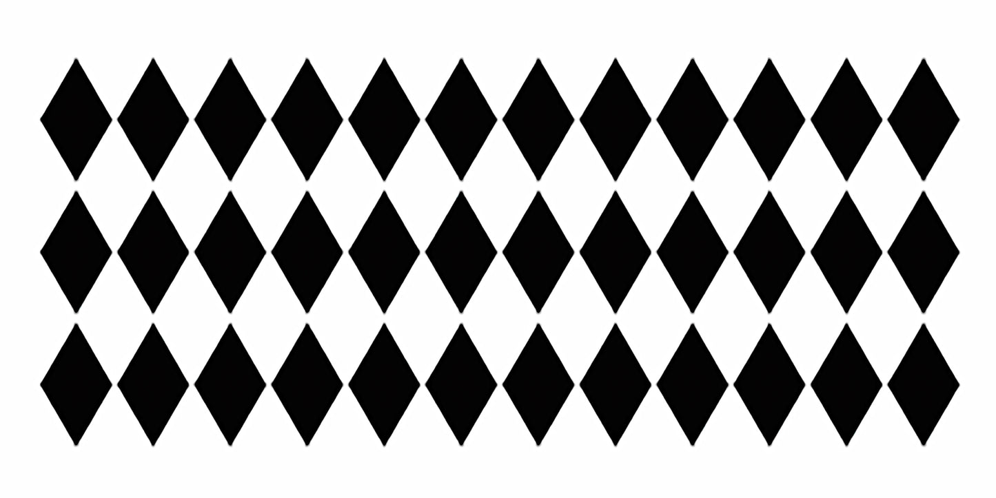 Large 12x24 Harlequin Stencil