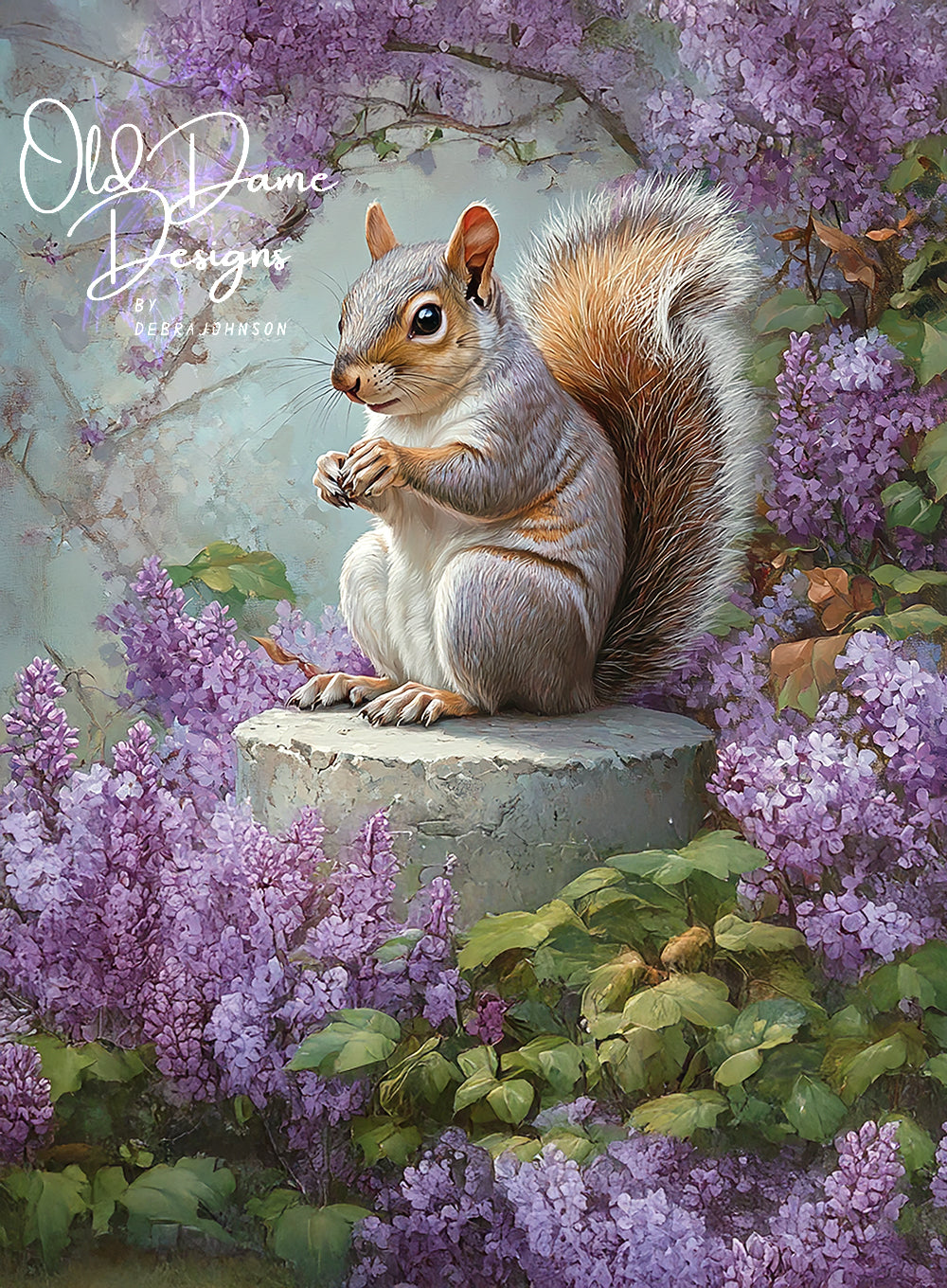 French Country Lavender Squirrel
