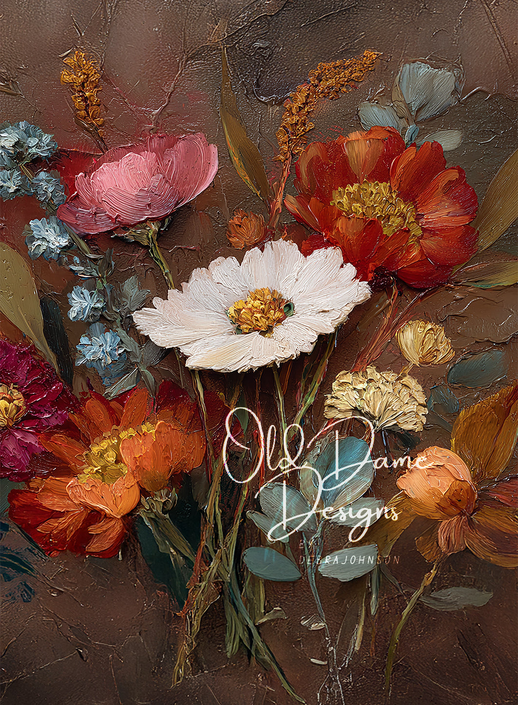 Fall Painted Flowers