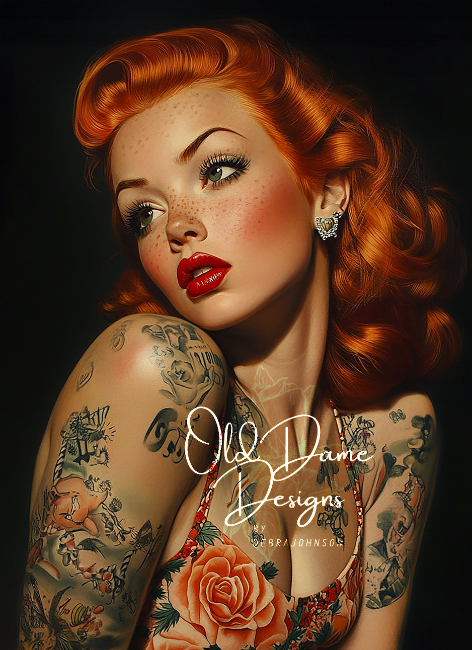 Redheaded Pin-up Girl