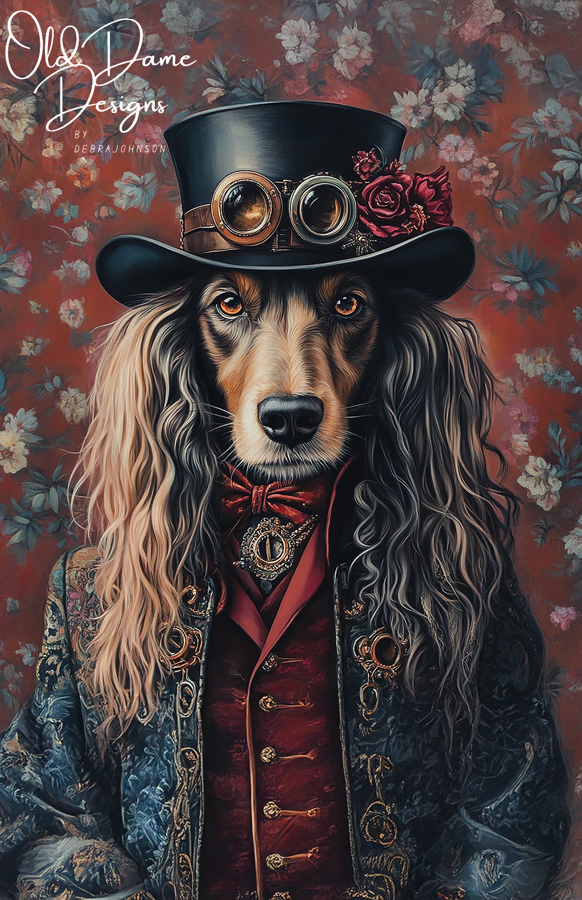 Steampunk Afghan Dog