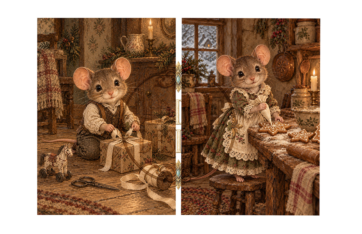 Christmas Mice (ISN) – Old Dame Designs