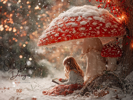 The Winter Story Under the Mushroom