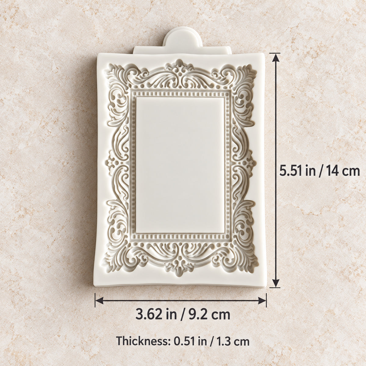 Vintage Photo Frame Silicone Mold