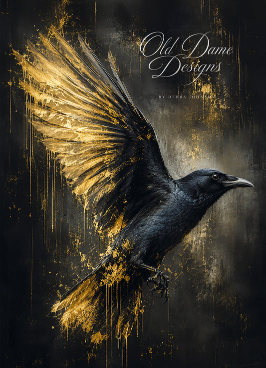 Raven in Gold