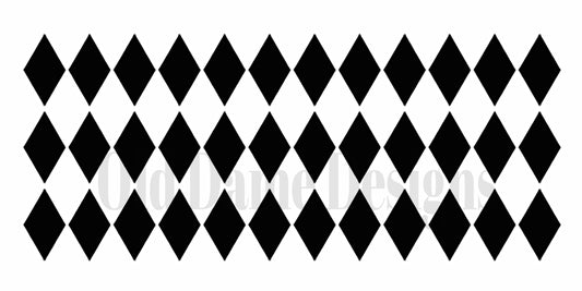 Large 12x24 Harlequin Stencil