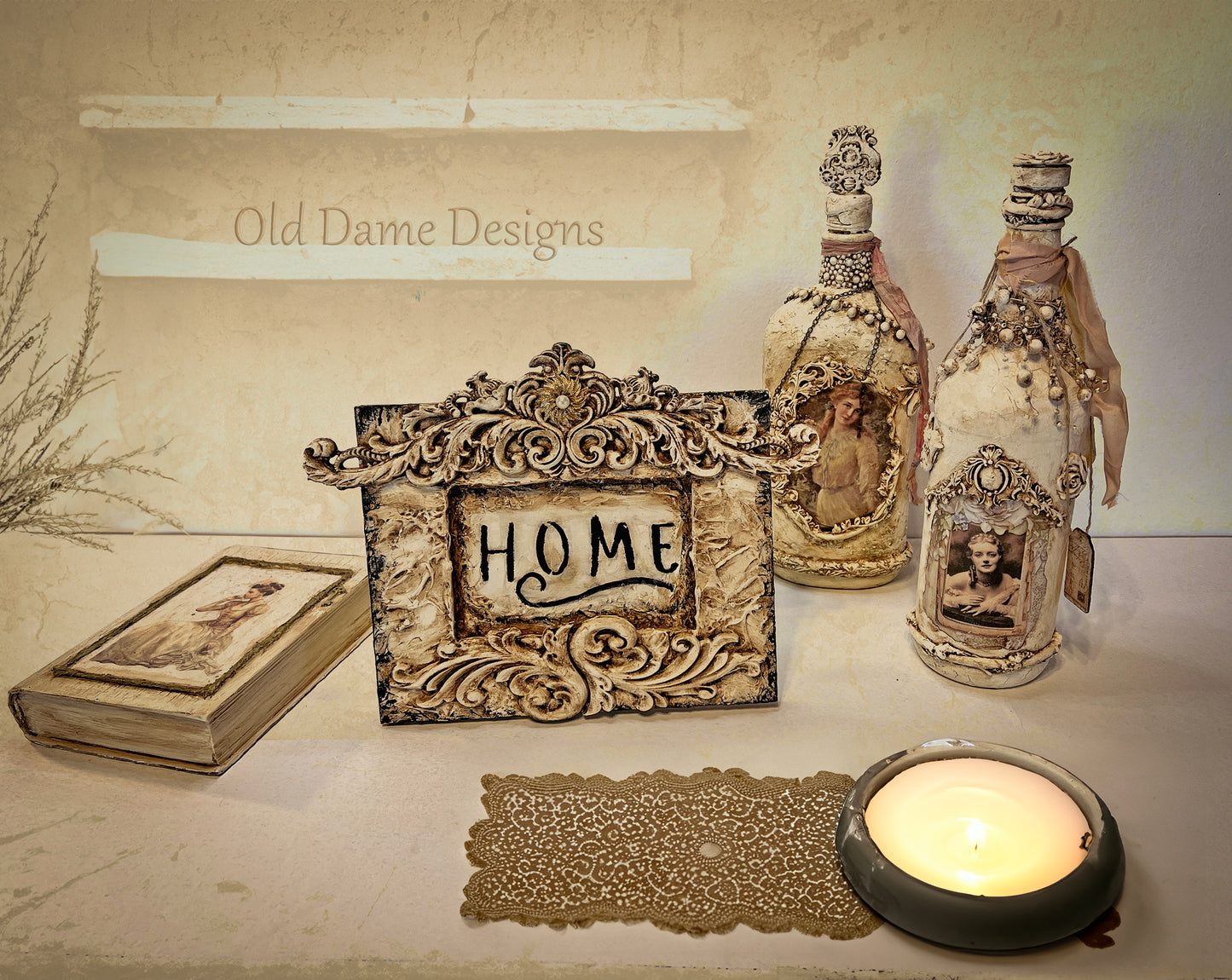 Hand Designed Vintage * Home * Sign / Old World European Feel