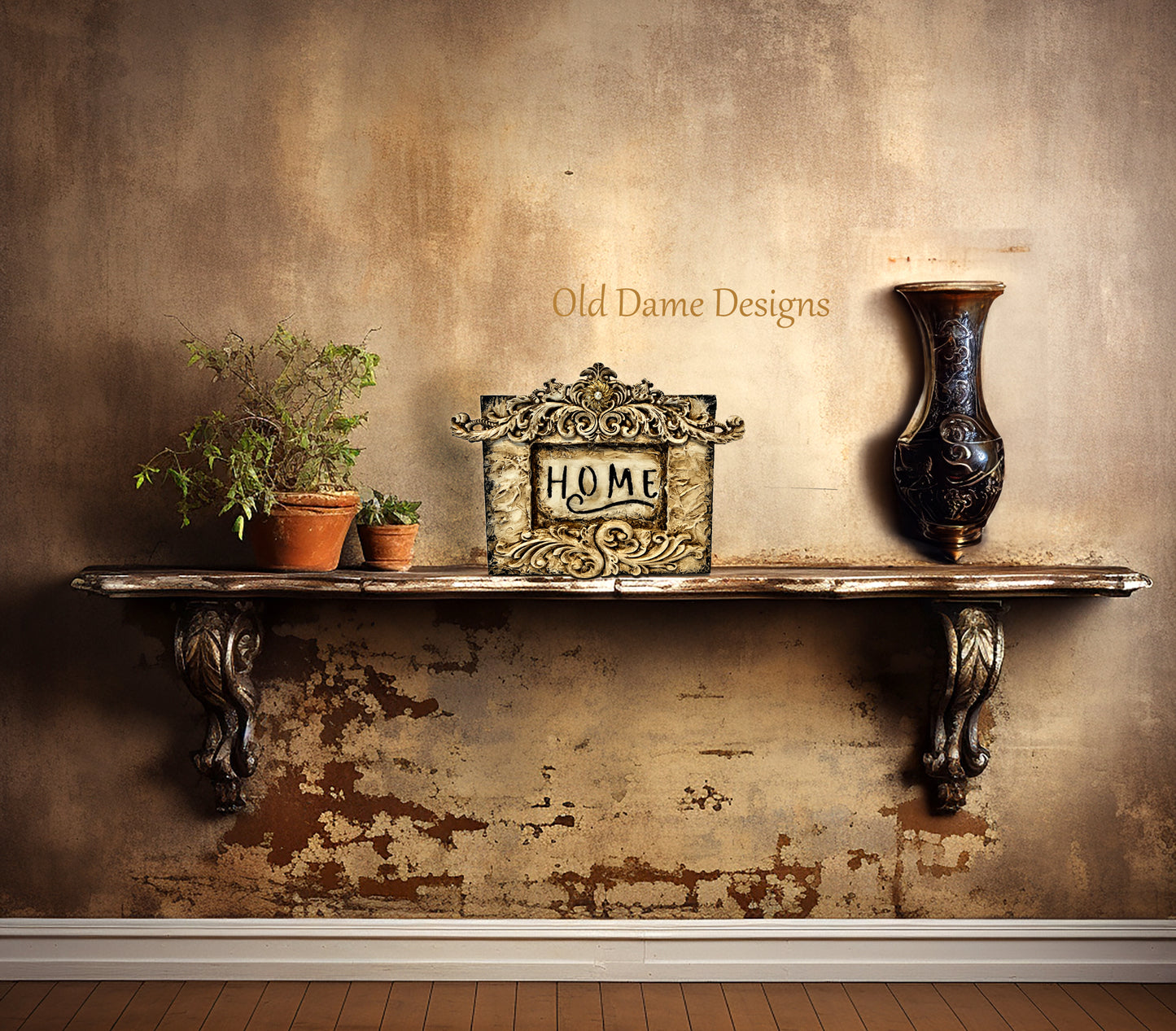 Hand Designed Vintage * Home * Sign / Old World European Feel