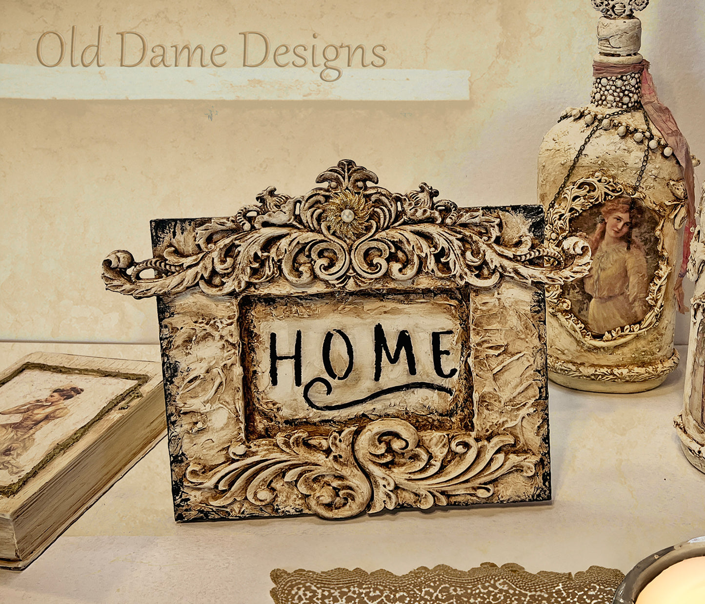 Hand Designed Vintage * Home * Sign / Old World European Feel