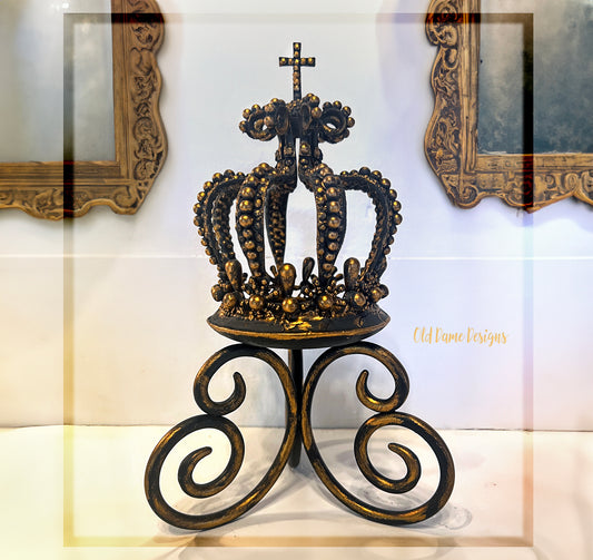 Decorative Kings' Crown * Old World Design * Tea Lite Candle Holder *