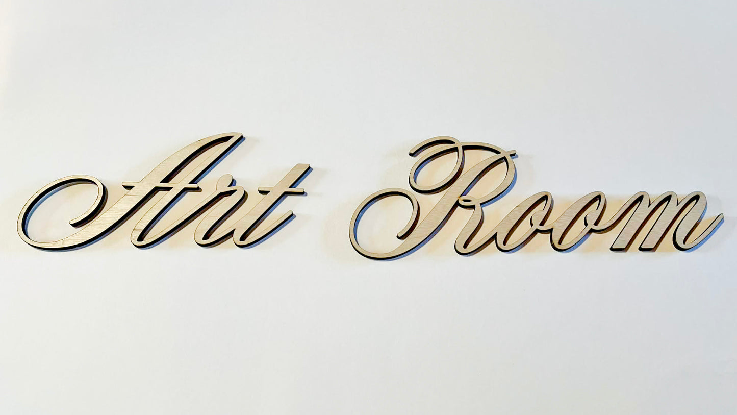 Custom Laser Cut Words for Signs