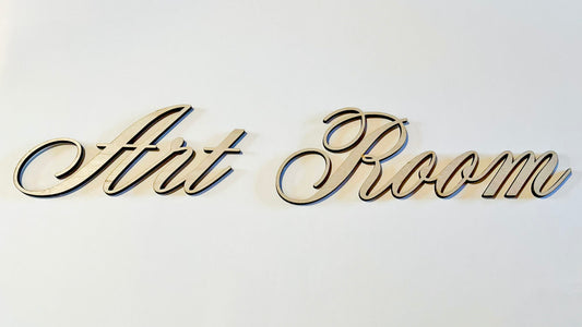 Custom Laser Cut Words for Signs