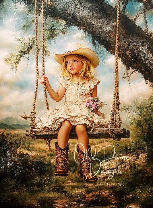 Little Cowgirl Swing