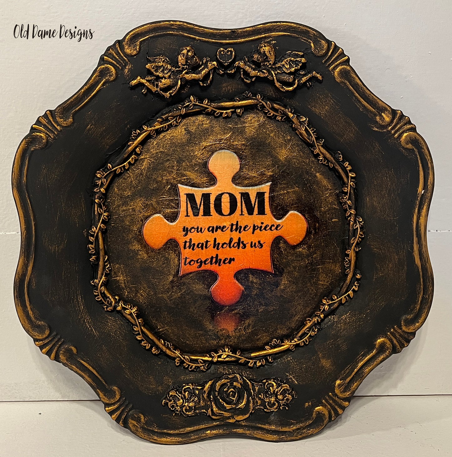 Hand Designed Ornate Mother's Day Plaque