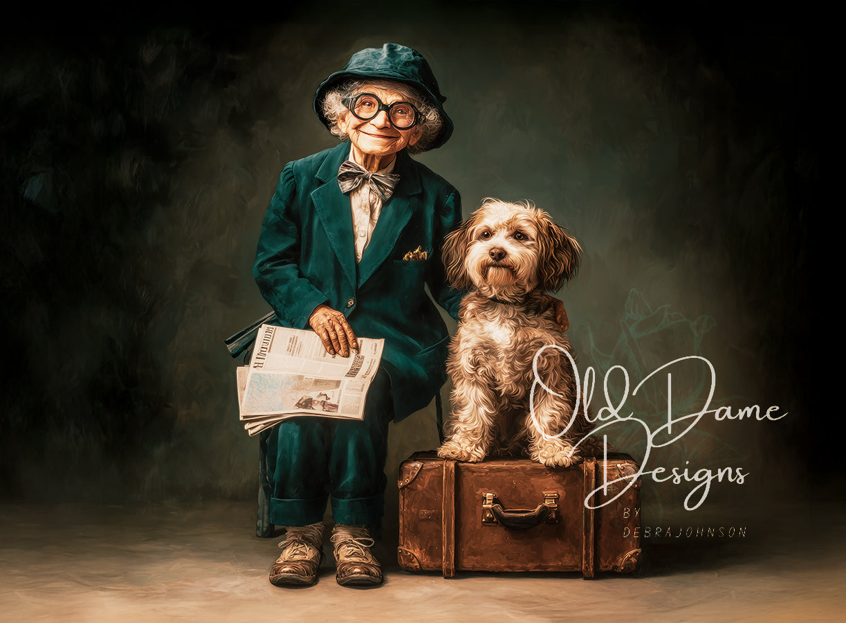 Little Old Lady & Her Dog