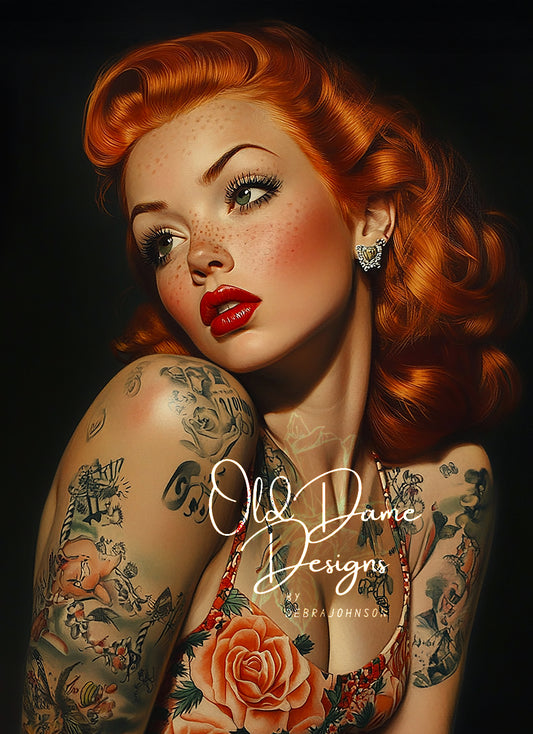 Redheaded Pin-up Girl