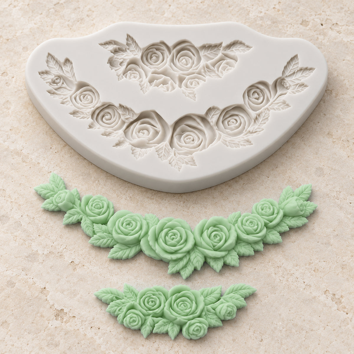 Rose Garland Silicone Mold