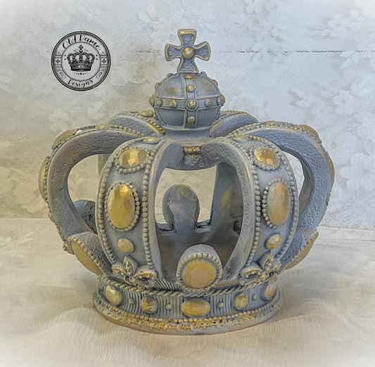 Decorative Tabletop Crown Sculpture