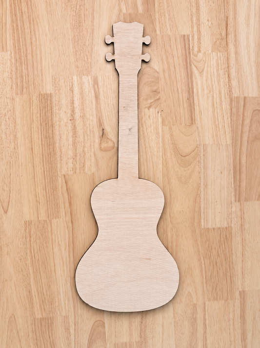 Large wooden guitar craft blank