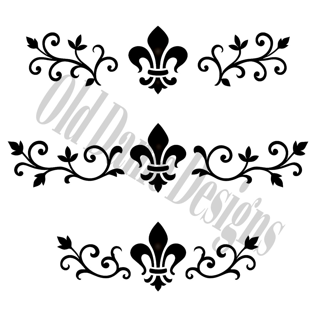 Fleur de Vines Border Trio