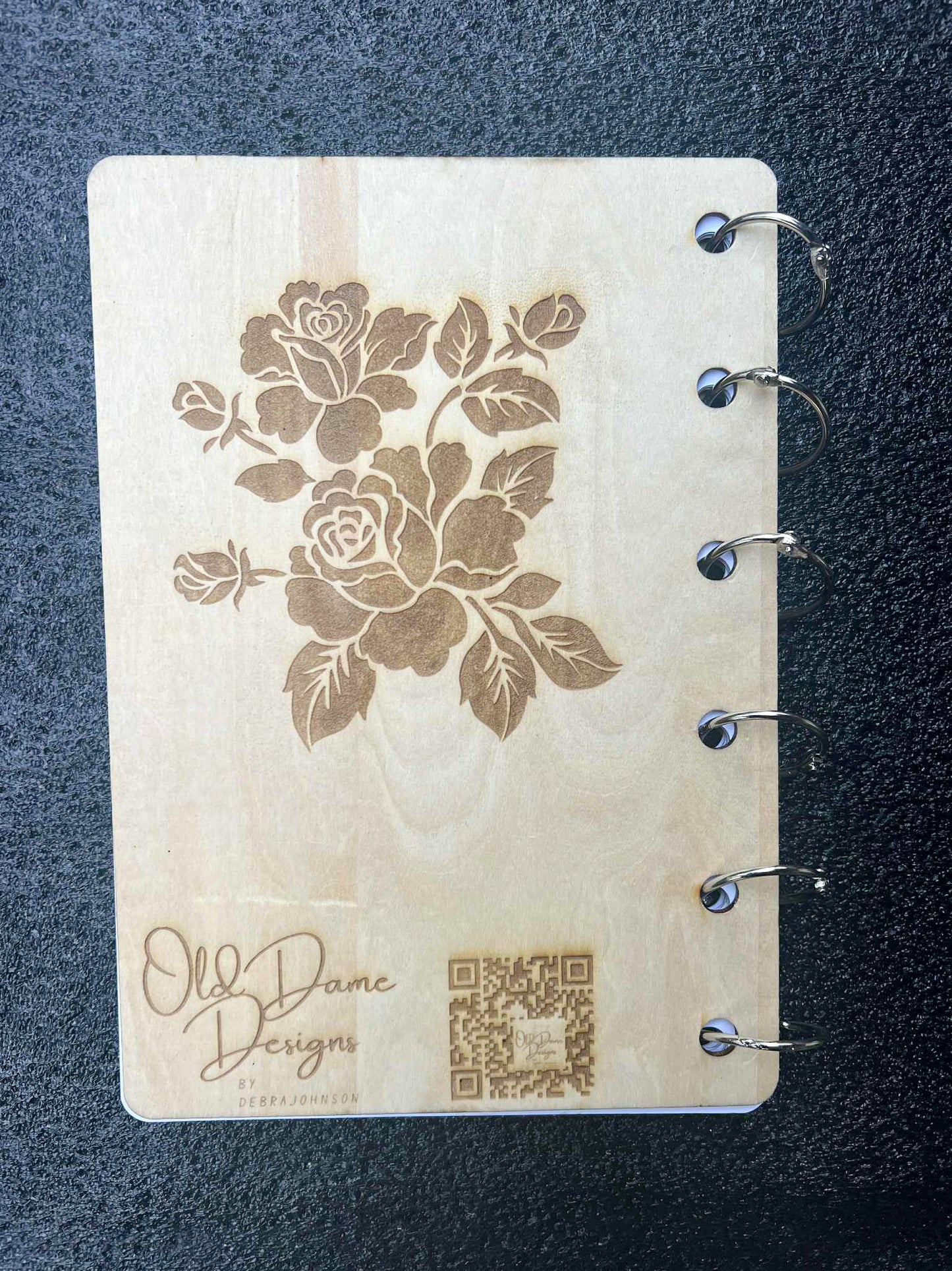 Custom Engraved Wooden Notebook