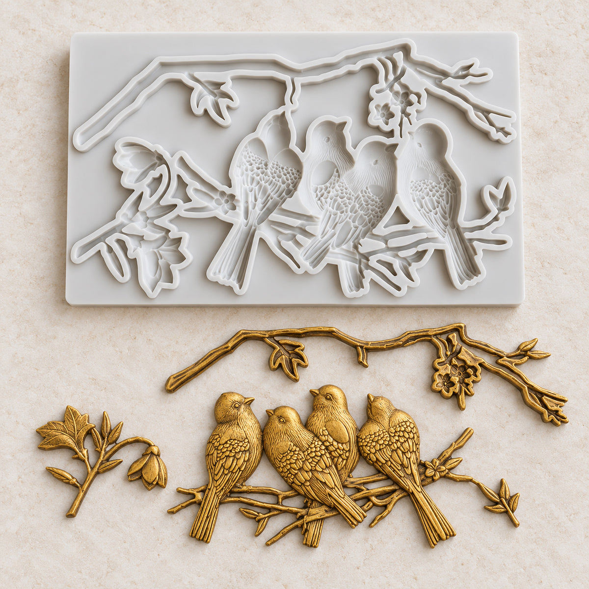 Birds & Blossoms Silicone Mold