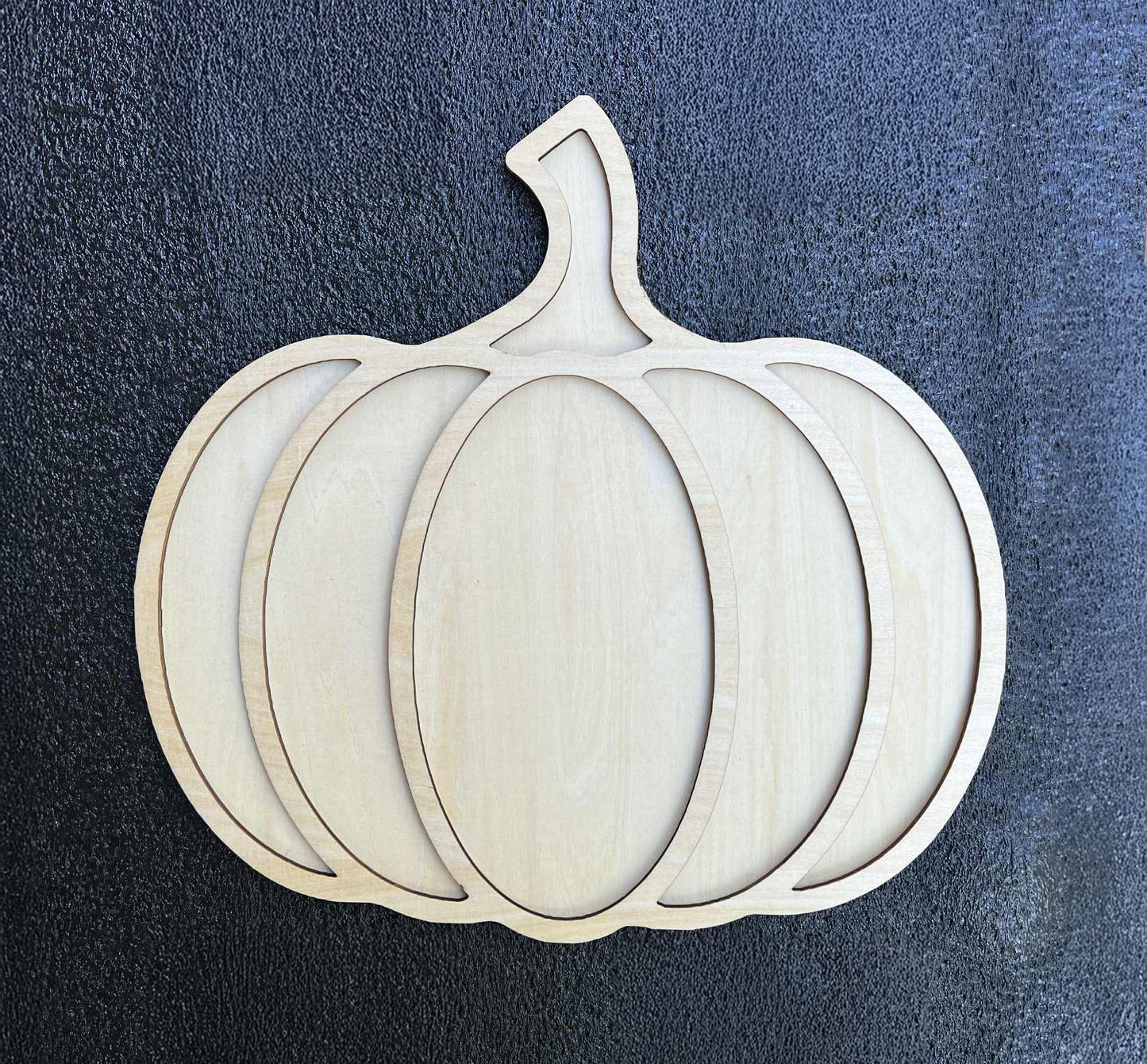 2 Piece Blank Wood Pumpkin