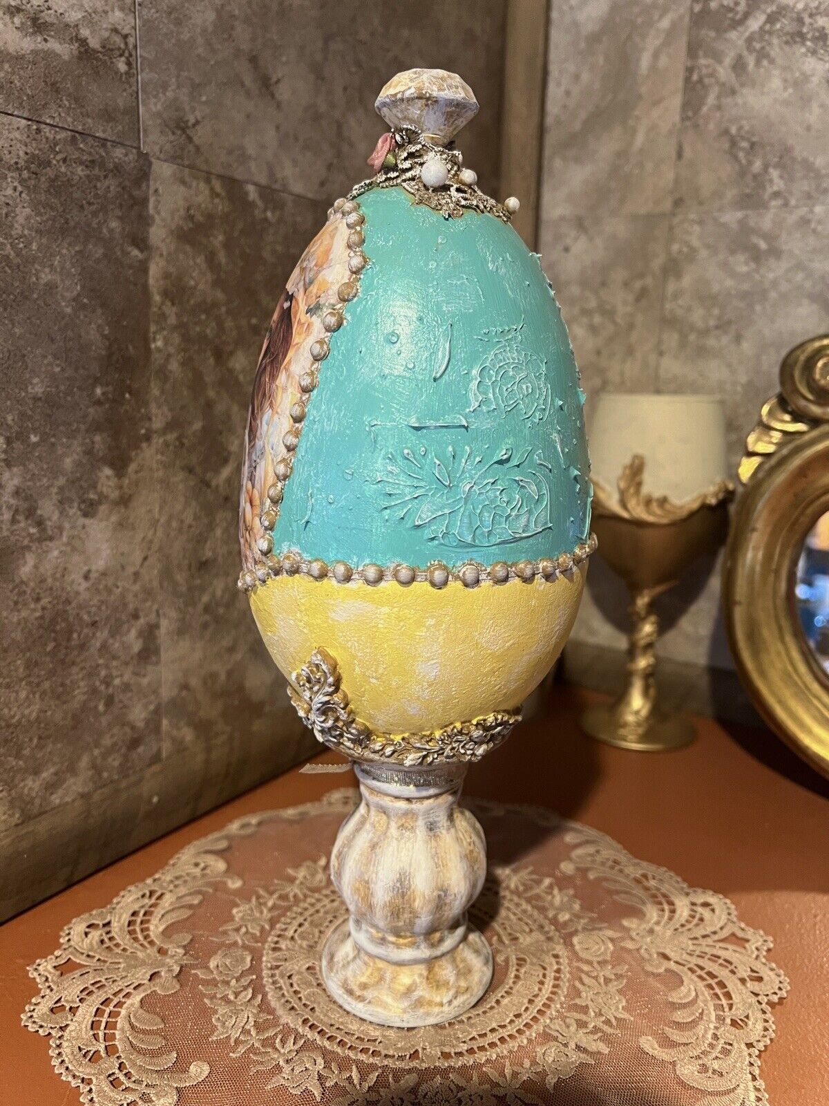 Decorative Ornate Egg Easter Spring Decor