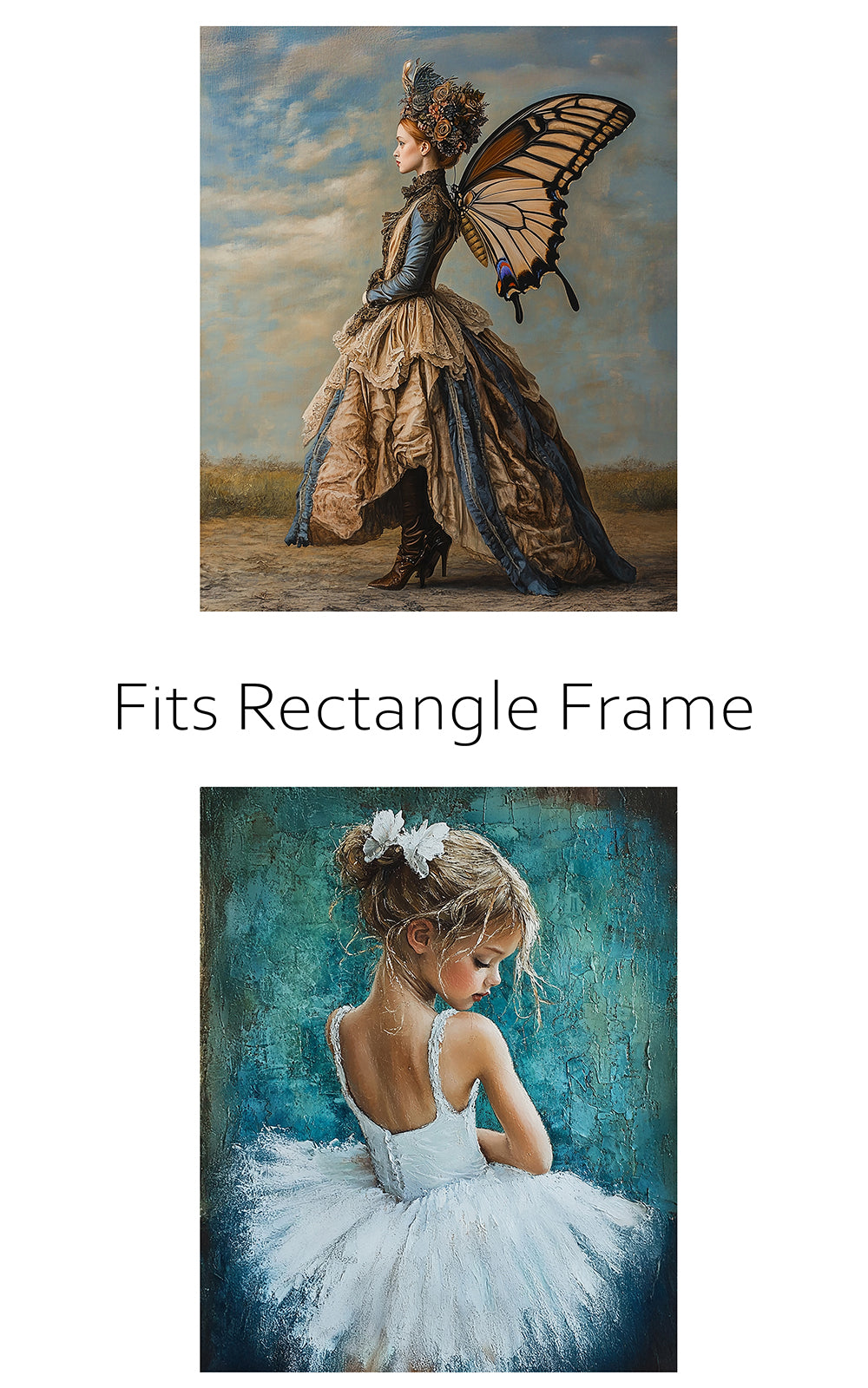 10x16 inch Tissue Paper with 2 Designs / Fits our Small Wooden Frames